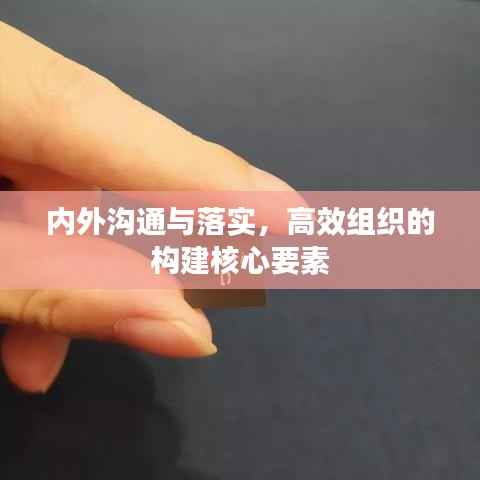 内外沟通与落实，高效组织的构建核心要素