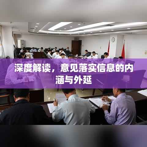 深度解读,意见落实信息的内涵与外延
